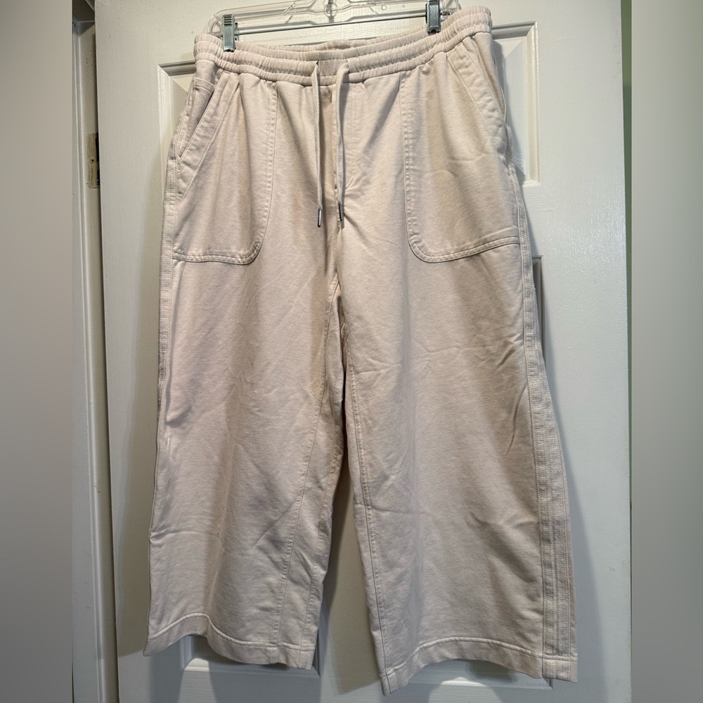 Athleta Farralon Heathered Wide Leg Cropped Pants